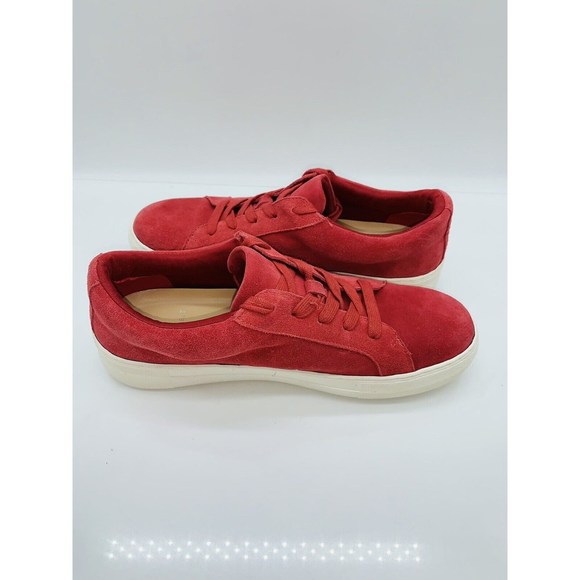 Laurie Felt Women's Lace Up Tennis Shoes Red Suede US 9M - Picture 9 of 11